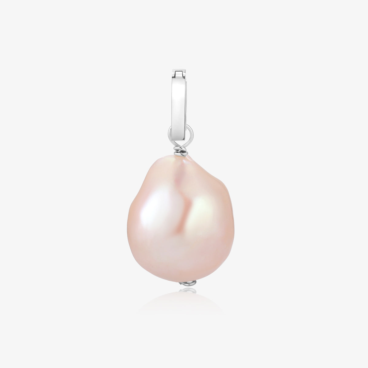 Huge Flame-ball Fresh Water Pearl Detachable Pendant