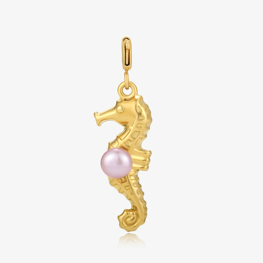 Fresh Water Pearl Sea Collection Detachable Pendants: Seahorse