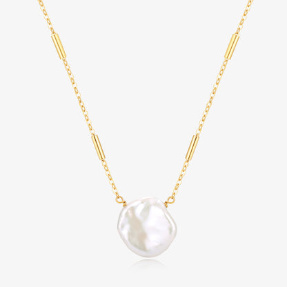 Big Patel Pearl Elegant Gold and Silver Chain Necklaces