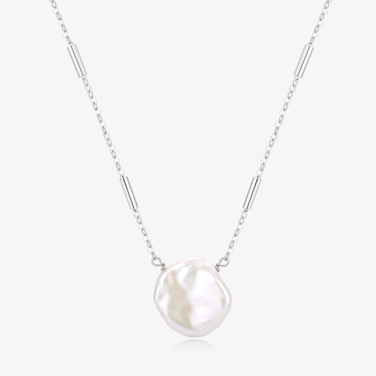 Big Patel Pearl Elegant Gold and Silver Chain Necklaces