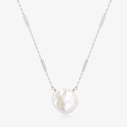 Big Patel Pearl Elegant Gold and Silver Chain Necklaces
