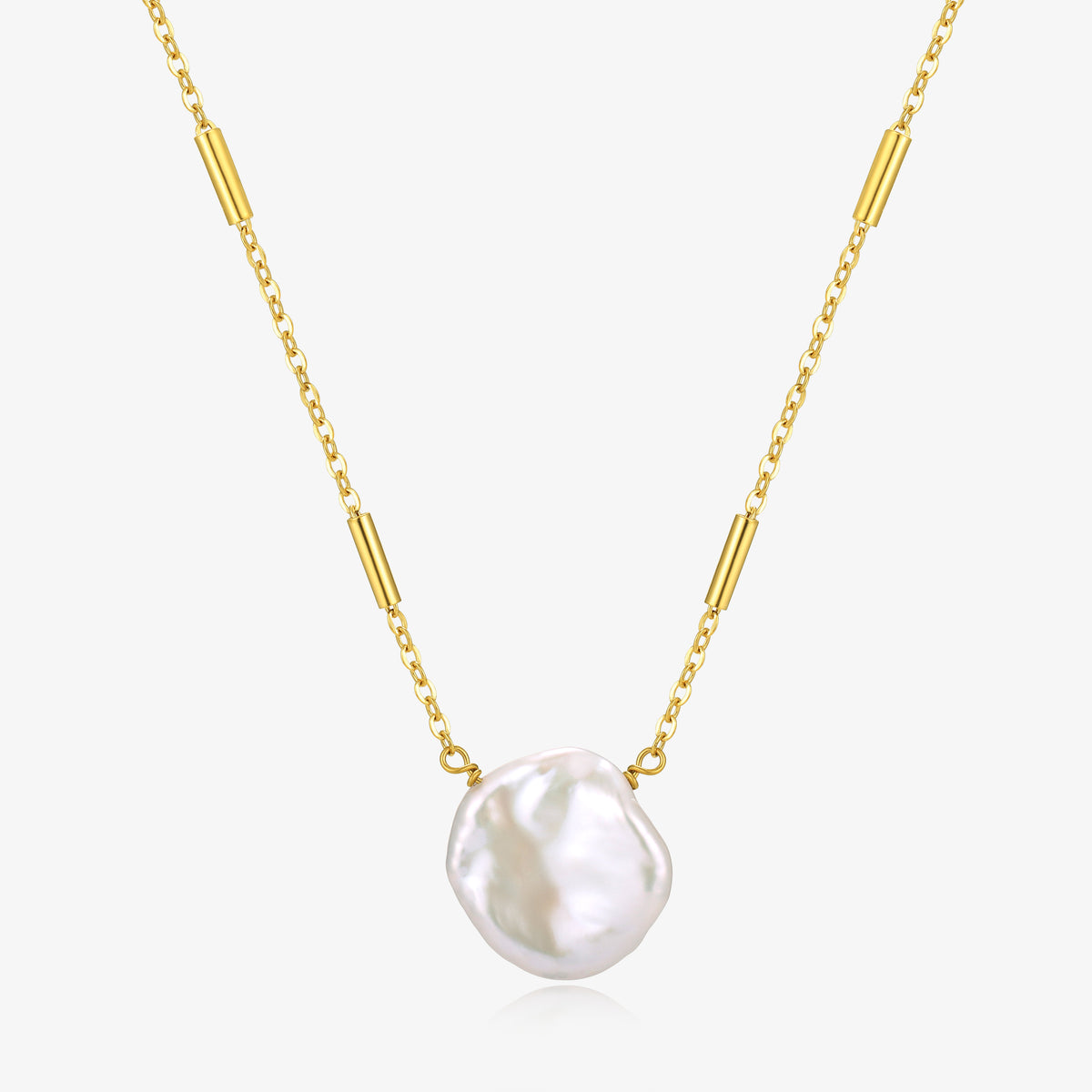 Big Patel Pearl Elegant Gold and Silver Chain Necklaces