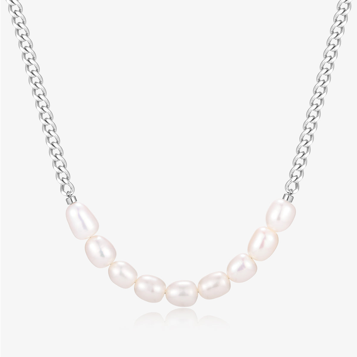 Smiling Face Design Fresh Water Pearl Necklace – 5–6mm