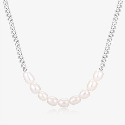 Smiling Face Design Fresh Water Pearl Necklace – 5–6mm