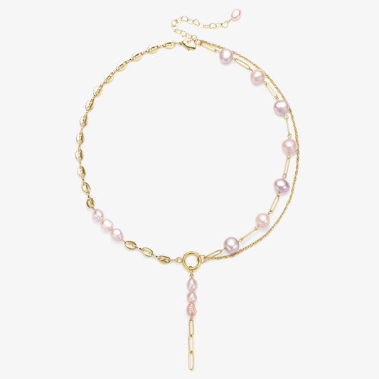 Stationary Design Fresh Water Pearl Necklace