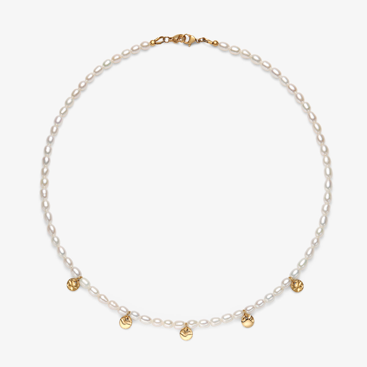 Camila Fresh Water Pearl Necklace With Charms