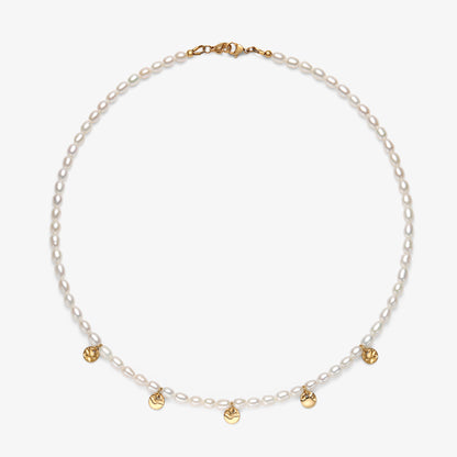Camila Fresh Water Pearl Necklace With Charms
