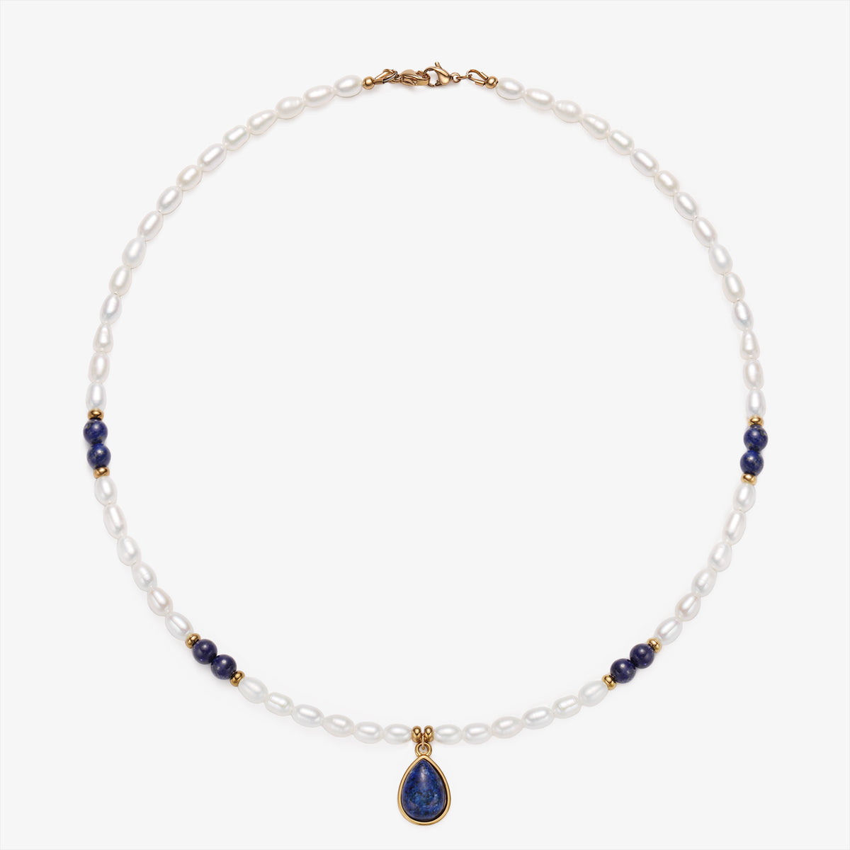 Fresh Water Pearl Necklace With Charm Pendants