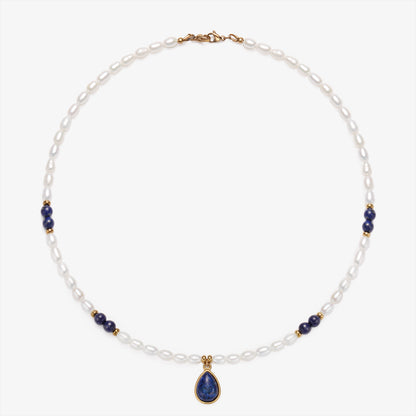 Fresh Water Pearl Necklace With Charm Pendants