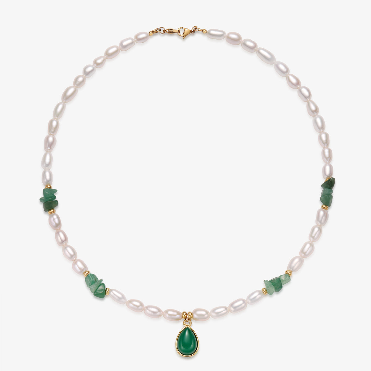 Fresh Water Pearl Necklace With Charm Pendants