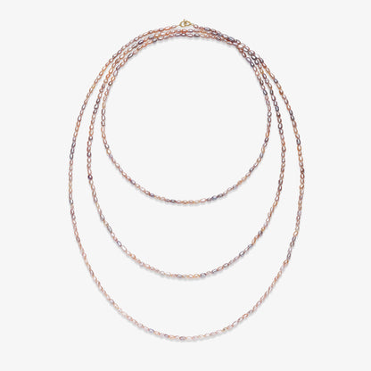 Hannah Pink Pearl Necklace