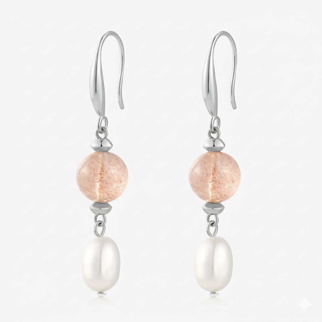 Ivy Rose Quartz Earrings